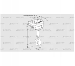 IBHS40Z01A/40A3A (88302774) Дроссельная заслонка Kromschroder