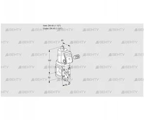 VAN240F/NQ (88031761) Сбросной газовый клапан Kromschroder