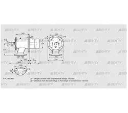 ZIO 200RM-150/135-(22)D (84277122) Газовая горелка Kromschroder