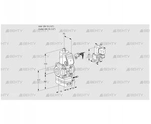 VAG115R/NWBE (88003942) Газовый клапан с регулятором соотношения Kromschroder