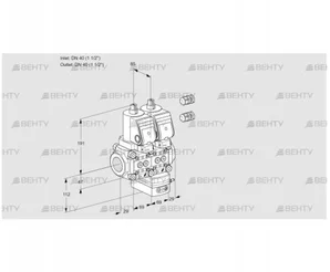 VCG2E40R/40R05NGEWGR3/PPPP/PPPP (88103825) Клапан с регулятором соотношения Kromschroder