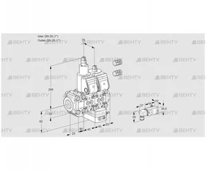 VCG1E25R/25R05F3LGKWR3/PP3-/PPPP (88104759) Клапан с регулятором соотношения Kromschroder