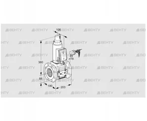 VAS780F05LWGRE/PP/PP (88207240) Газовый клапан Kromschroder