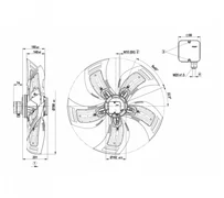 Осевой вентилятор ebmpapst A6D800AD0102