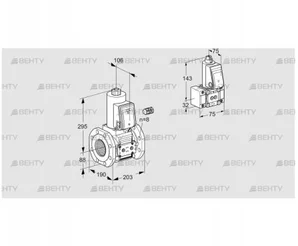 VAS780F05NW3E/PP/B- (88207104) Газовый клапан Kromschroder