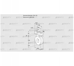 BVA125/100Z05F (88302084) Дроссельная заслонка Kromschroder