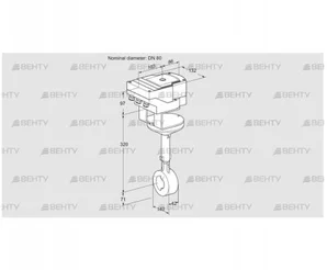 IBHR80Z01A/40A2DR10 (88303216) Дроссельная заслонка Kromschroder