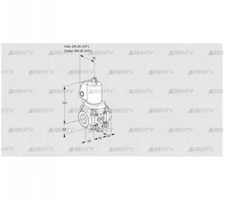 VAS1T20N/NQGL (88024692) Газовый клапан Kromschroder