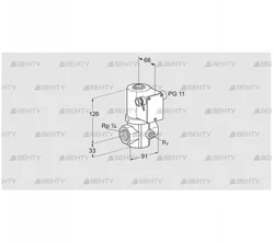 VG 20R02NK31D (85206060) Запорный газовый клапан Kromschroder