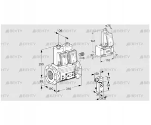 VCS780F05NNWR3E/P42P/P3Z- (88207408) Сдвоенный газовый клапан Kromschroder