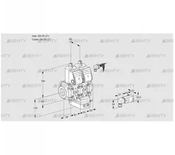 VCV3E50R/50R05NVKWR/2-PP/PPPP (88103014) Клапан с регулятором соотношения Kromschroder