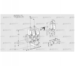 VCG2E40R/40R05NGEWR/4-PP/3-BS (88104581) Клапан с регулятором соотношения Kromschroder