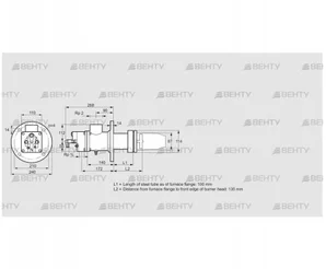 BIC 80HB-100/135-(16)F (84032020) Газовая горелка Kromschroder