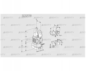 VAG1-/15R/NWBE (88032606) Газовый клапан с регулятором соотношения Kromschroder