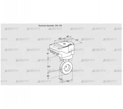 IBAF100Z05/20-30W3E (88301617) Дроссельная заслонка Kromschroder