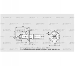 BICA 65HB-400/435-(34)D (84022050) Газовая горелка Kromschroder