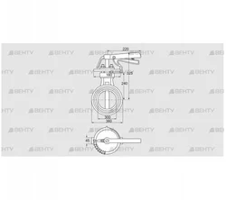 DKR 300Z03H350D (72701150) Дроссельная заслонка Kromschroder