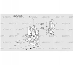 VCG2E40R/40R05NGEWR3/PPPP/PPBS (88103474) Клапан с регулятором соотношения Kromschroder