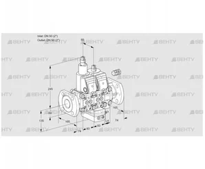 VCH3E50F/50F05LHEVWR/PPPP/PPPP (88107374) Клапан с регулятором расхода Kromschroder