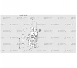 VAD120R/NW-100A (88000266) Газовый клапан с регулятором давления Kromschroder