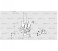 VCG1E25R/25R05NGEQR/2--3/PPPP (88101963) Клапан с регулятором соотношения Kromschroder