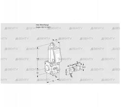 VAS1T-0/10N/NQ (88021791) Газовый клапан Kromschroder