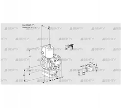 VAD1E25R/25R05D-25VKL/3-/-3 (88103831) Газовый клапан с регулятором давления Kromschroder