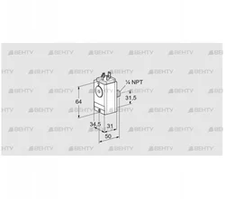 DG 17VCT8-5WG (84448095) Датчик-реле давления газа Kromschroder