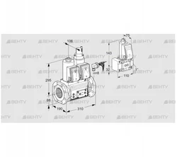 VCS780F05NLWRE/PPPP/PPZ- (88204608) Сдвоенный газовый клапан Kromschroder