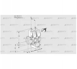 VCG1E25R/25R05NGKWR/PPPP/PPPP (88102746) Клапан с регулятором соотношения Kromschroder