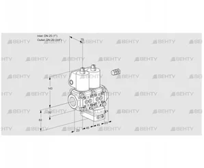 VCD1E25R/20R05ND-50WL/PPPP/MMPP (88106547) Регулятор давления Kromschroder