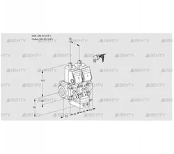 VCG1E20R/20R05NGEWR/PPPP/PPPP (88100664) Клапан с регулятором соотношения Kromschroder