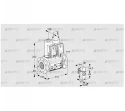 VCS7T80A05NLQSRE/3-P4/PPVP (88203255) Сдвоенный газовый клапан Kromschroder