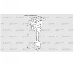 IBHR65Z01A/40A2D (88302740) Дроссельная заслонка Kromschroder