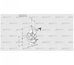 VAG115R/NWBE (88030643) Газовый клапан с регулятором соотношения Kromschroder