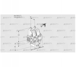 VCG1E25R/25R05FNGEVWR/PPPP/PPPP (88103034) Клапан с регулятором соотношения Kromschroder