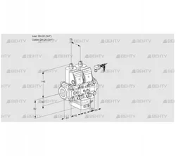 VCG1E20R/20R05NGEVWR/PPMM/PPPP (88107251) Клапан с регулятором соотношения Kromschroder