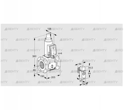 VAS7T80A05LQSRB/3-/P4 (88203944) Газовый клапан Kromschroder