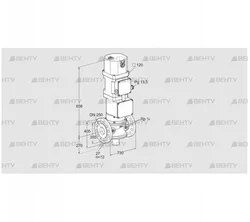 VK 250F05W5HXA43 (85311152) Газовый клапан с приводом Kromschroder