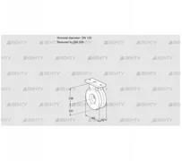 BVA125/100Z05 (88300111) Дроссельная заслонка Kromschroder