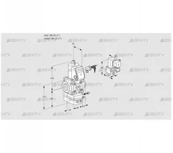 VAG125R/NWAE (88001295) Газовый клапан с регулятором соотношения Kromschroder