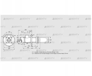 BIC 100HB-0/35-(37E)E (84199304) Газовая горелка Kromschroder