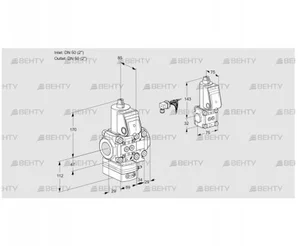 VAH2E50R/50R05HEVWR/PP/ZS (88104869) Клапан с регулятором расхода Kromschroder