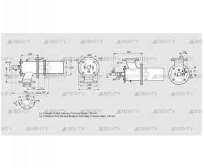 ZIC 165RBL-100/135-(20)D (84246527) Газовая горелка Kromschroder