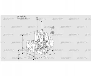 VCH3E50F/50F05NHEWR3/PPPP/PPPP (88101279) Клапан с регулятором расхода Kromschroder