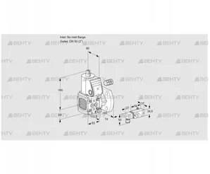 VAS3-/50F/NW (88025291) Газовый клапан Kromschroder