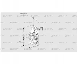 VAD125R/NK-100A (88007365) Газовый клапан с регулятором давления Kromschroder