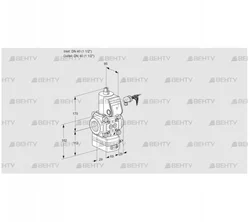 VAD240R/NW-50A (88028339) Газовый клапан с регулятором давления Kromschroder