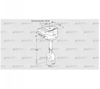 IBHS80Z01A/40A3A (88300980) Дроссельная заслонка Kromschroder