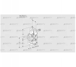 VAG125R/NQAN (88030622) Газовый клапан с регулятором соотношения Kromschroder